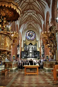 Interior of the Storkyrkan in Stockholm