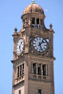 The clock tower of the Central Railway Station in Sydney