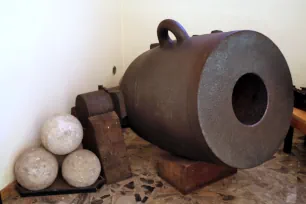 Historic canon in the Museum Storico Navale in Venice