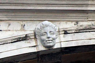 Mascaron on the Bridge of Sighs in Venice