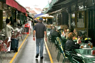 Eateries at the Naschmarkt in Vienna