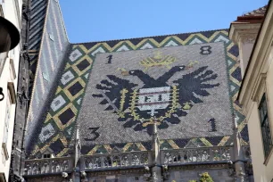 Roof tiles on the Vienna Cathedral