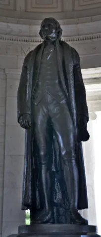 Thomas Jefferson Statue at the Jefferson memorial in Washington, DC