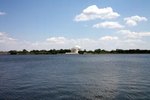 Tidal Basin seen towards the Jefferson Memorial, Washington DC